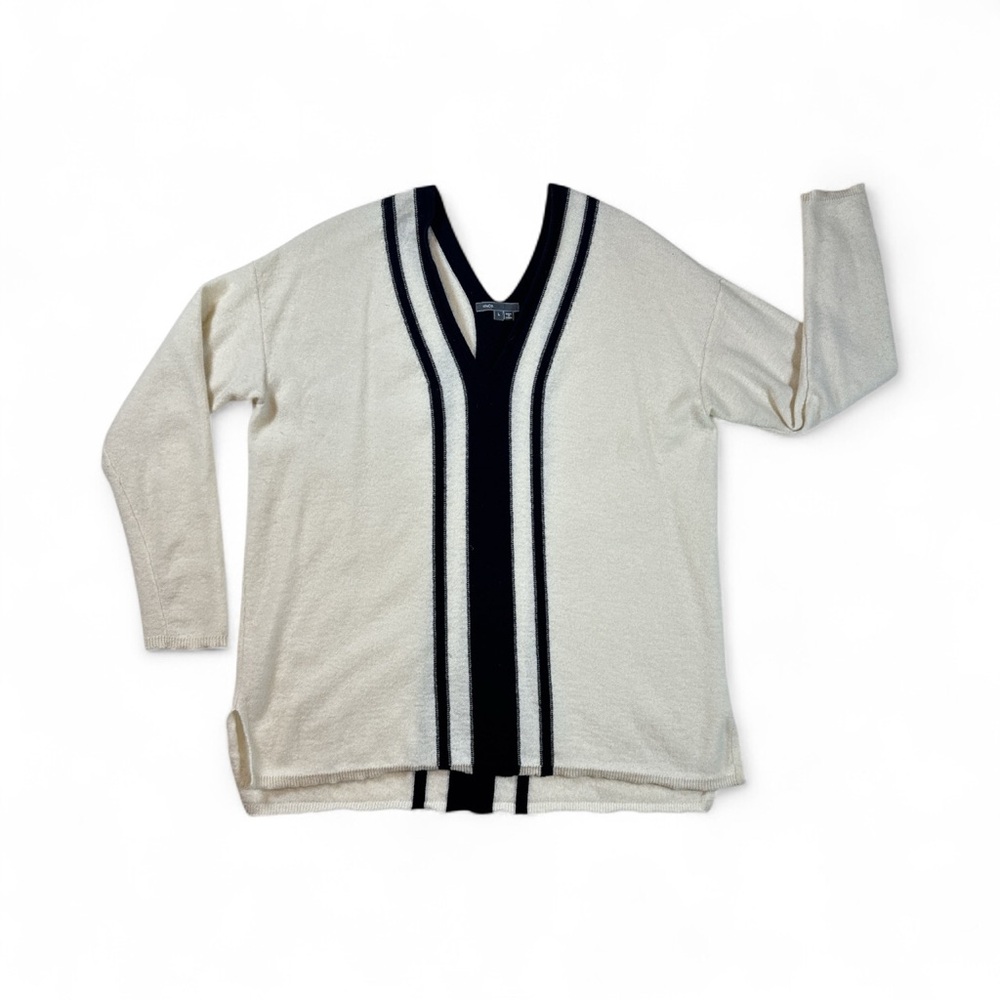 VINCE Cashmere Oversized V-Neck Sweater